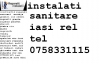 instalator  sanitari iasi