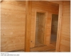 Case din lemn solid de larice (zada) - interior, foarte bun izolator