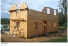 Casa Nabirat din lemn masiv de 11 cm, izolatie din vata bazaltica, lambriu in interior